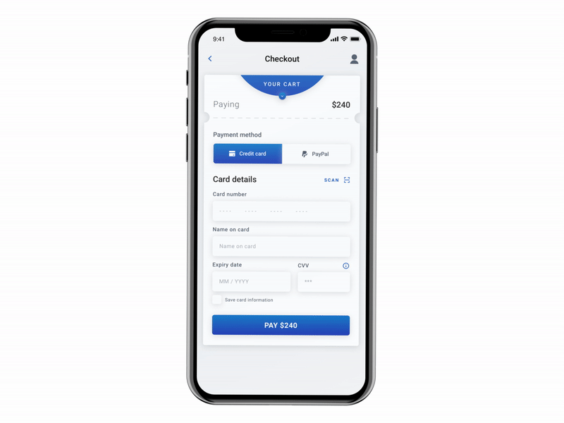 Daily_002 002 animation banking business checkout concept dailyui finance mobile app pay prototype ui ux