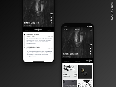 Daily_006 006 concept dailyui design designer mobile app portfolio service ui ux webdesign
