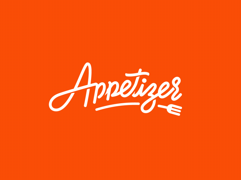 Appetizer App a animation app appetizer chef fork gourmet lettering motion restaurant