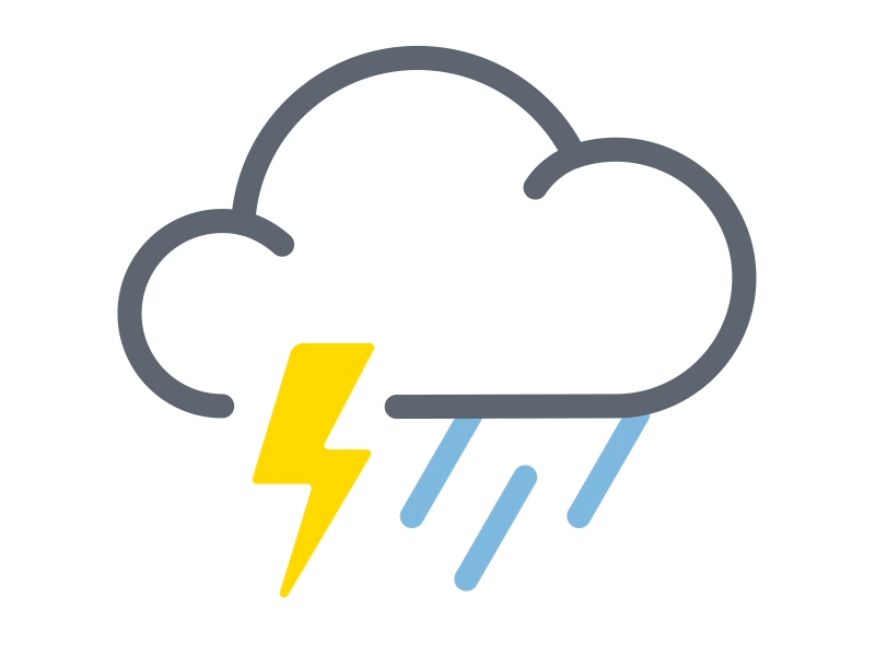 Weather Icon Set - Thunderstorm animated gif lightning rain set thunder thunderstorm weather weather icon