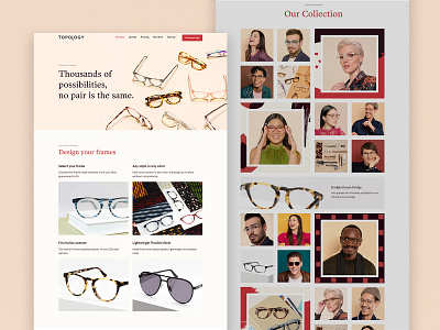 Topology Frames Page design typography ui ux web website