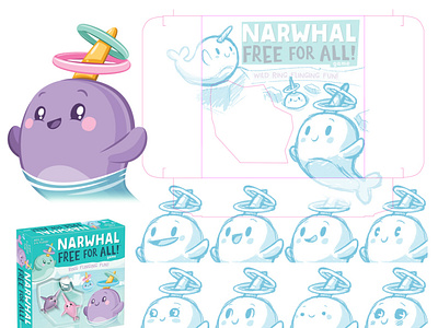 Narwhal Free for All - Illustration