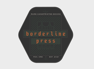 Borderline Press Branding adobe illustrator brand branding bridge design graphic design identity illustration logo portland publisher small business small press vector