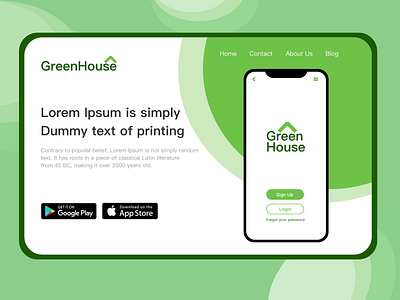 GreenHouse Shopping Mobile App app branding design ecommerce mobile ui ux