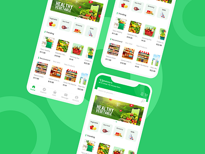 Grocery E-commerce Mobile App app branding design ecommerce mobile online shopping ui ux