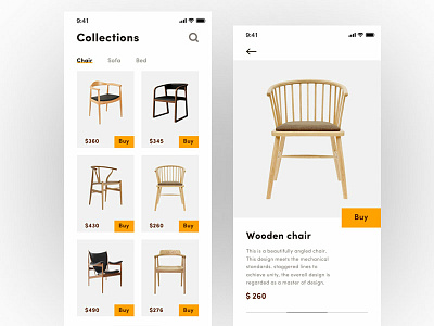 Chairs chairs minimalist ui ux ui