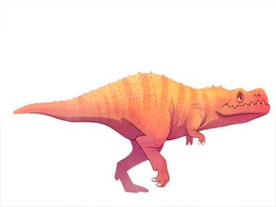 it's a dinosaur! digital art dinosaur illustration