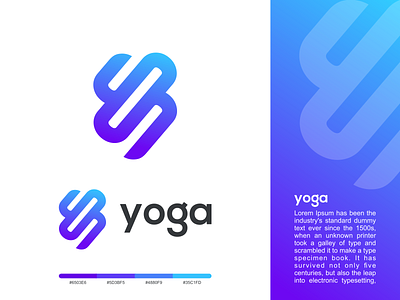 yoga brand creative gardening graphic graphic design identity illustrator logo logo design logo yoga technology