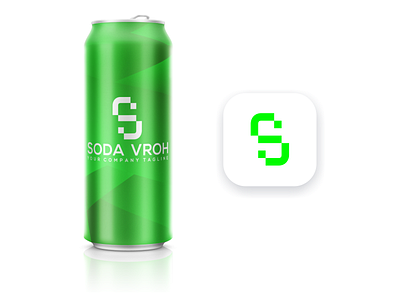 soda vroh brand creative design graphic graphic design icon identity initial letter logo initial s logo tshirt