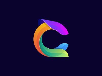 initial C branding creative design gardening graphic graphic design identity illustrator logo technology
