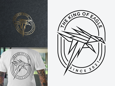Logo Concept The King Of Eagle brand branding creative design eagle graphic illustration illustrator logo logo eagle
