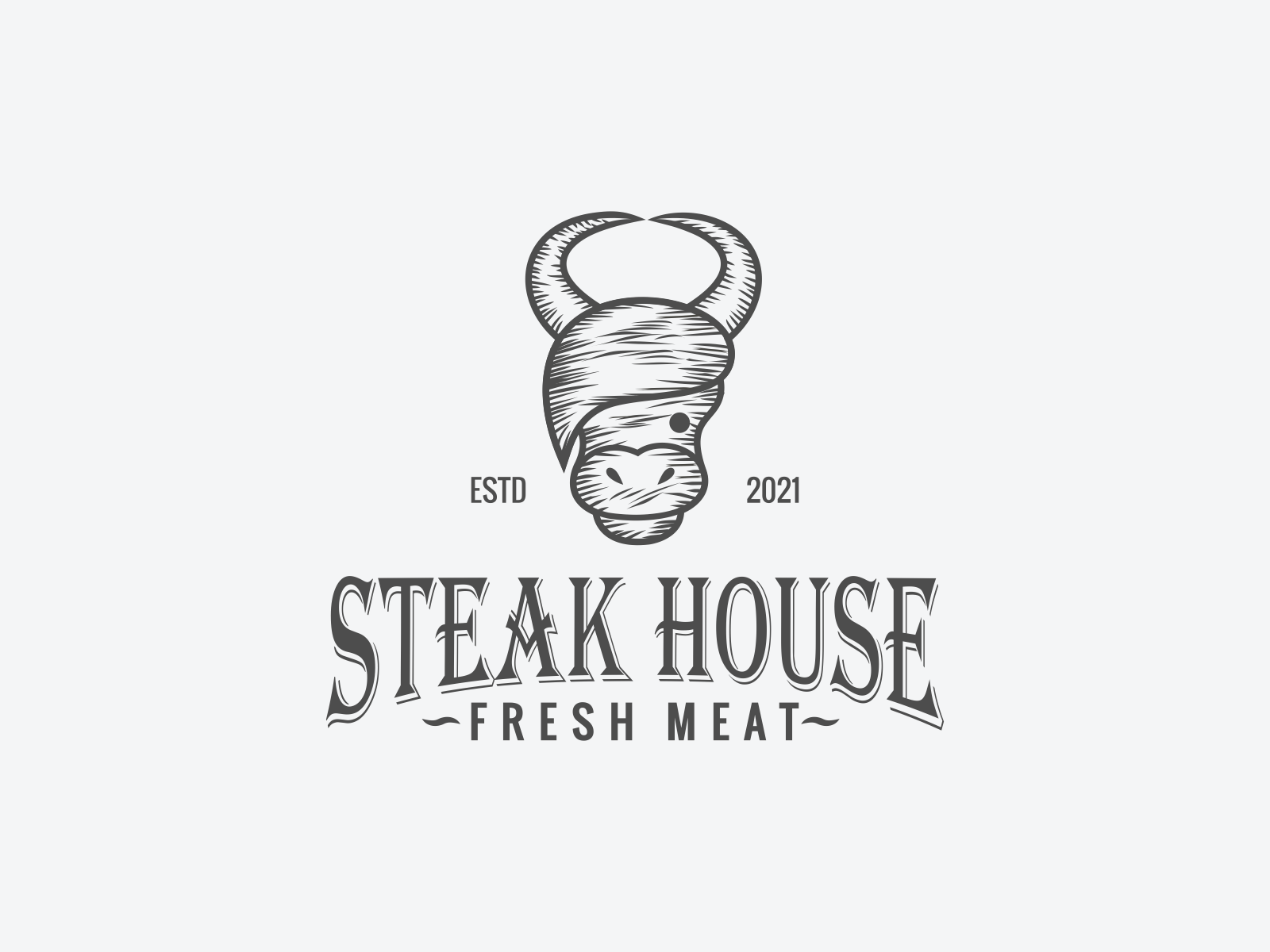 logo concept Steak House by Amjad_design_ on Dribbble