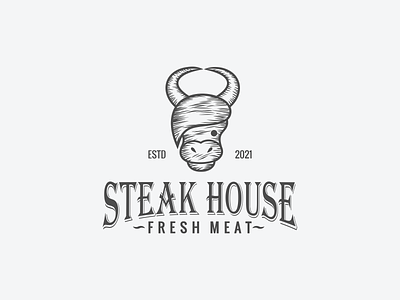 logo concept Steak House