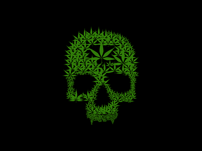 Cannabis skull brand creative design gardening graphic icon identity illustrator logo photoshop technology tshirt