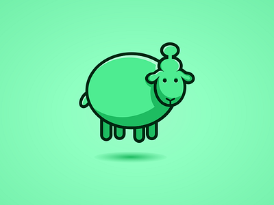 Sheep lump jumps brand creative design gardening graphic icon identity illustrator logo photoshop technology tshirt