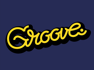 Groove typography vector