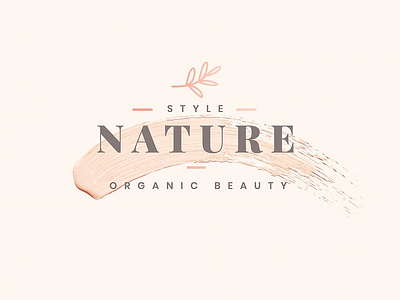 Logo design badge beauty brand branding design graphic logo nature organic