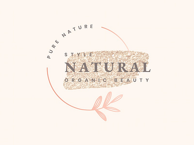 Logo Design badge beauty brand branding design graphic logo nature organic