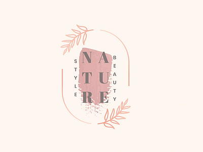 Logo design badge beauty brand branding design graphic logo nature style