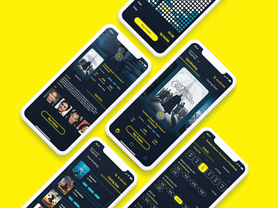 Movie Ticket App adobe xd app design movie app ticket ui