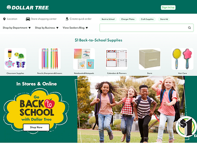 Website Redesign for Dollar Tree redesign uxui website