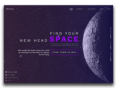 Daily UI #003 Landing Page above design fold interface landing page sketch space the webdesign