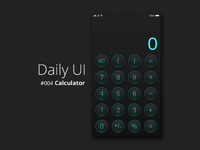 Daily UI #004 Calculator 004 blue buttons calculator dailyui design interface product sketch ui ux web