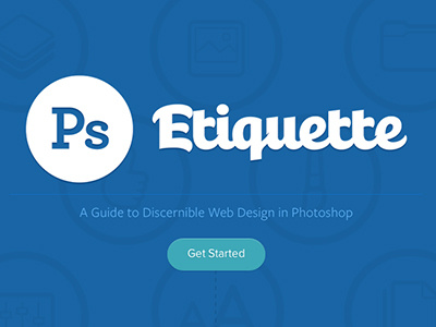 Photoshop Etiquette logo photoshop redesign relaunch