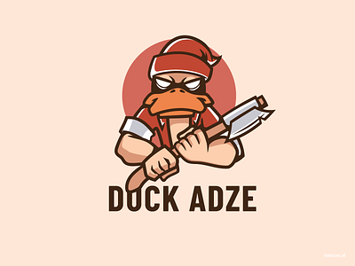 Duck Adze adze axe createralabs duck dwarf illustration logo ui vector