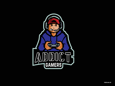 Addict Gamers animasi animation createralabs gamers illustration logo ui vector