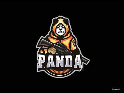 Panda animasi createralabs design illustration logo panda ui vector