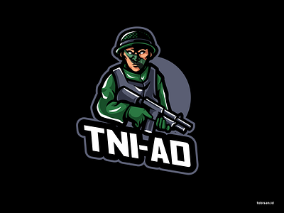 TNI-AD animasi createralabs design illustration logo tentara tni ui vector