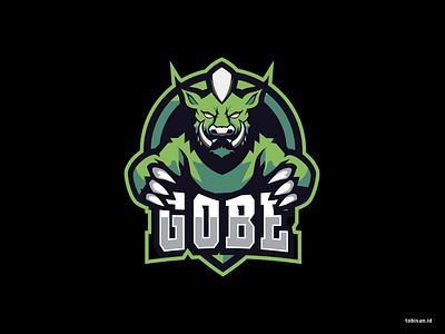 Gobe animasi createralabs design goblin illustration logo ui vector