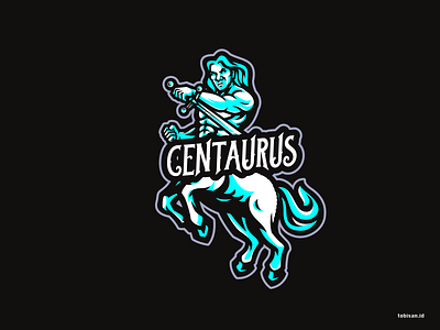 Blue Centaurus animasi centaurus createralabs design illustration logo ui vector
