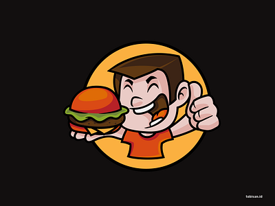 Burger Boy animasi boy burger burger menu createralabs design illustration logo ui vector