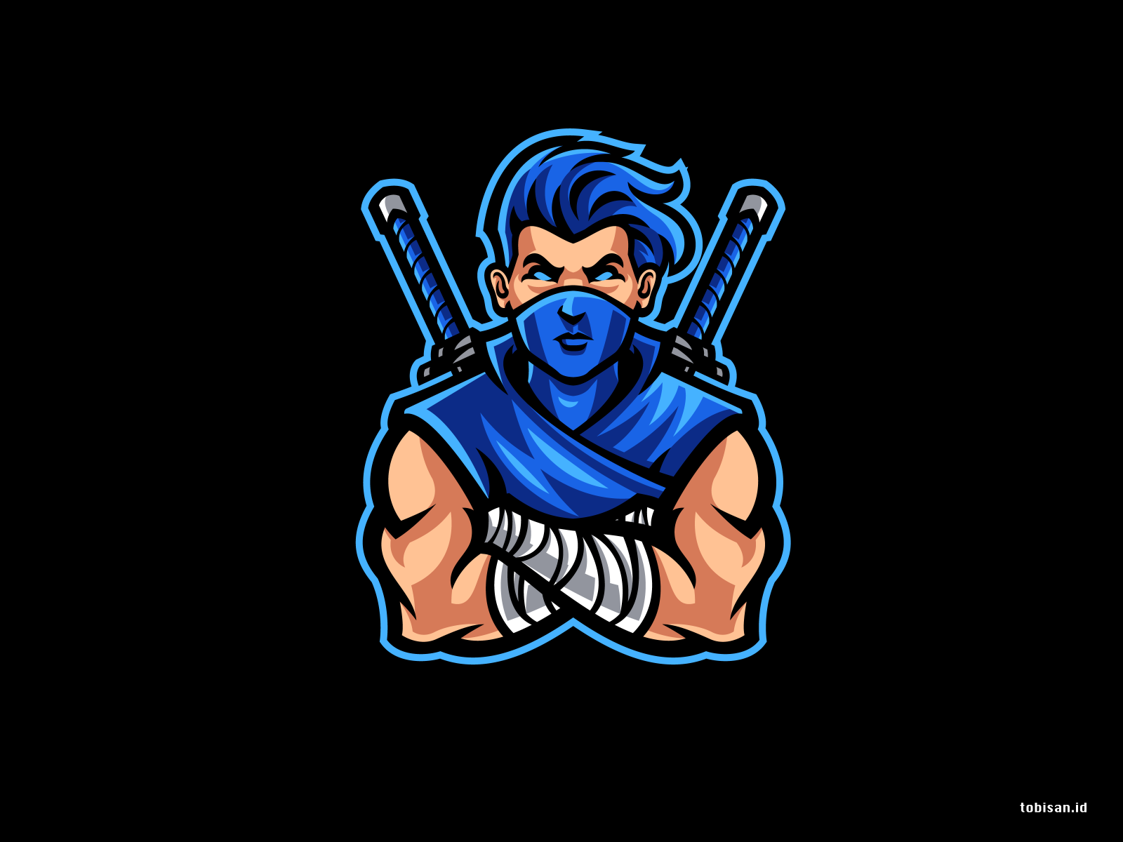 Blue Ninja Hair Strucid - wide 4