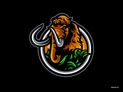 Mammoth animal animasi createralabs design illustration logo mammoth ui vector