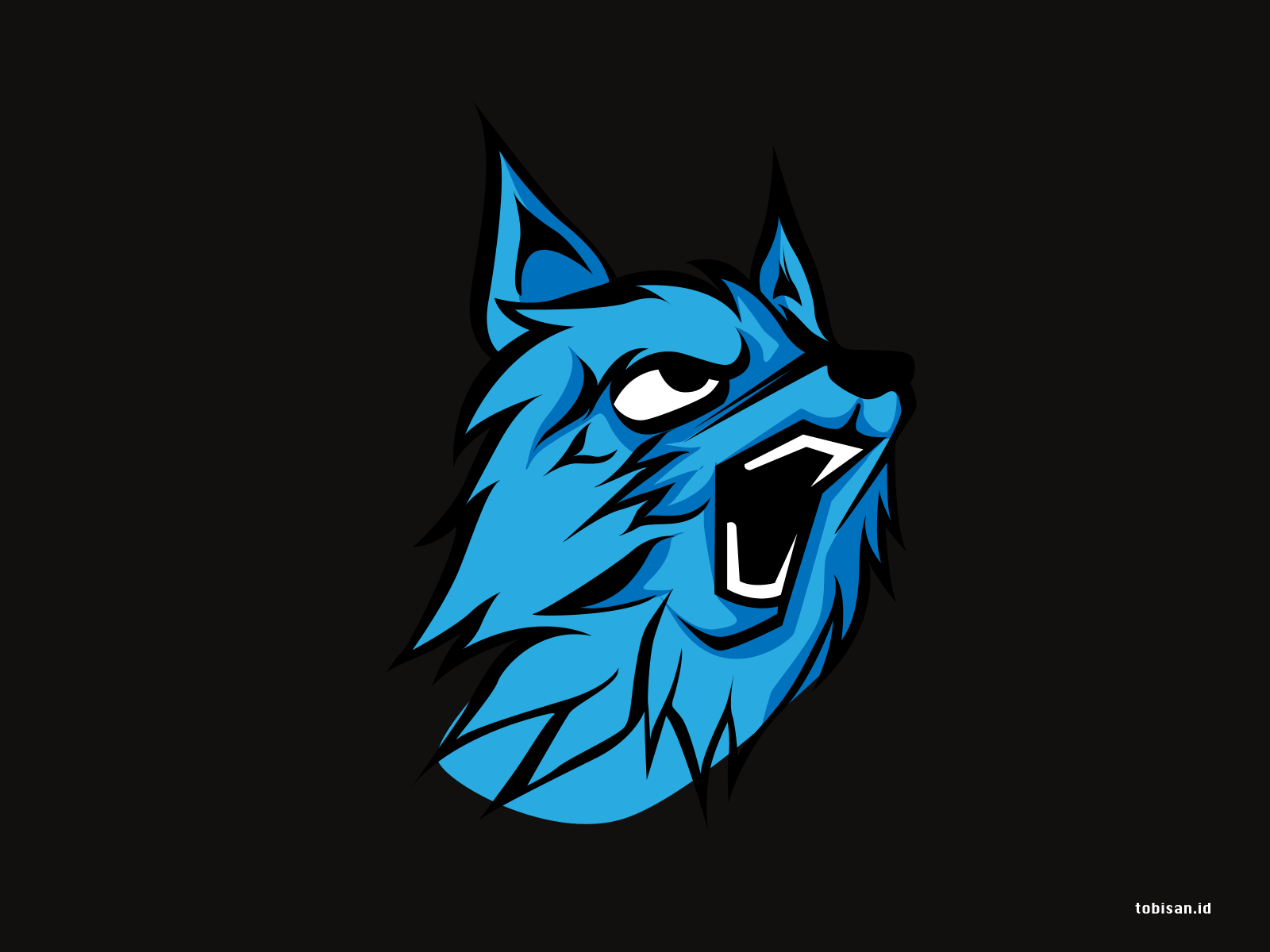 Blue Wolf by Tobi Santoso on Dribbble