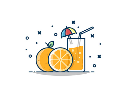 Refreshing orange juice!
