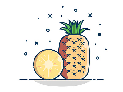 Pineapple, Healthy fruits concept