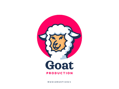 Goat Mascot Logo cute cute animals goat kawai logo logo design mascot vector