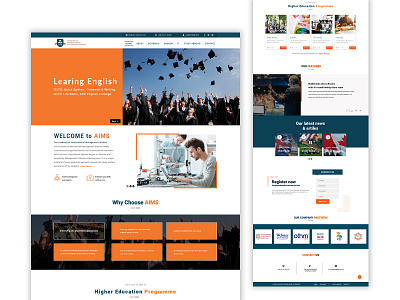 Web Design - Education Landing Page Design 2