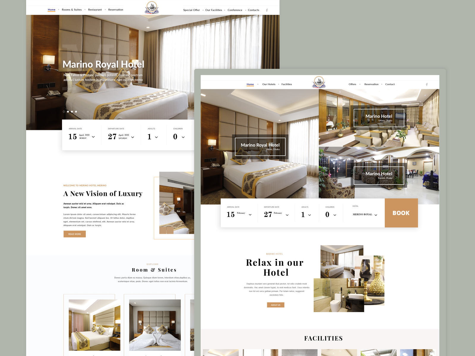 Hotels - Landing Page Design by Shaidur Rahman (Srt Abdullah) on Dribbble