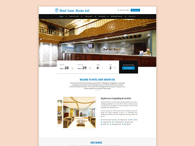 Standard Luxury Hotel - Landing Page Design