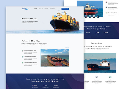 Ships  Landing Page Design