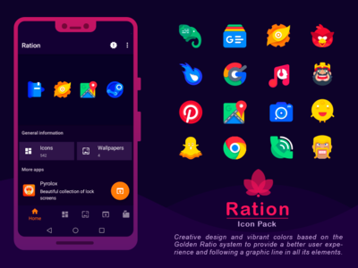 Ration Icon Pack app creative creativo design golden ratio golden ration icon icon pack icons illustration illustrator inspiration logo minimal mobile play store ui ux vector web