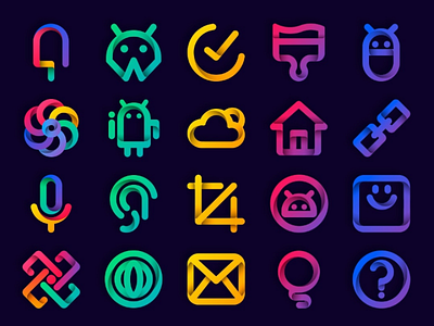 Linebox Icon Pack - PlayStore play store icon logo