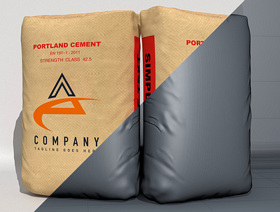 Cement Bag Layout 3d 3d modeling cement cement bag cinema 4d construction