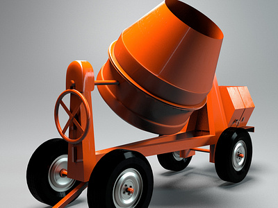 Cement Mixer 3D Model