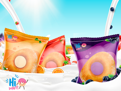 Hi Donuts
packing bag design